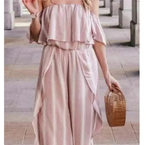 American Eagle Outfitters Stripped Jumpsuit - Picture 2 of 9